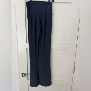 Norma Kamali Navy Flare Pants